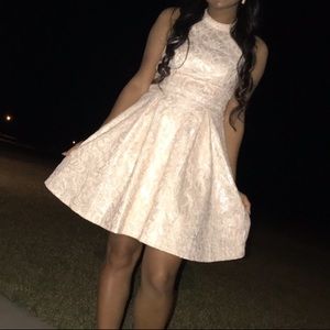 Dillard’s pale nude cocktail/homecoming dress